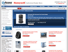 Tablet Screenshot of honeywellconsumerstore.com